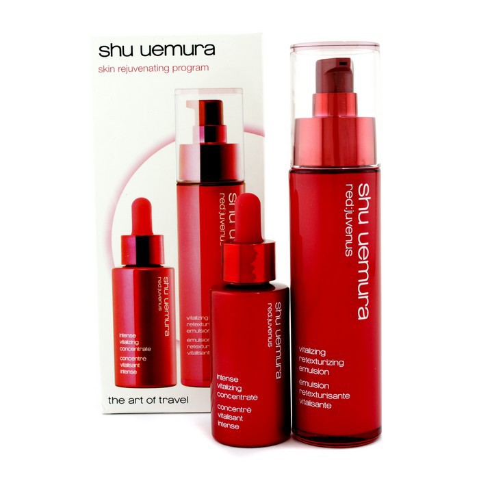 Shu Uemura Red: Programa Rejuvenecedor Juvenus Skin: Concentrado 30ml/1oz + Emulsión 75ml/2.5oz 2pcsProduct Thumbnail
