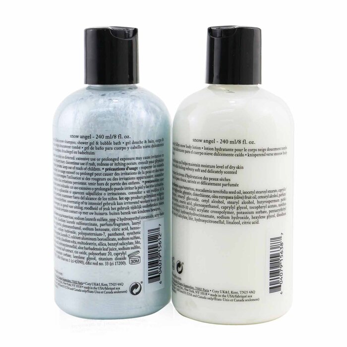 Philosophy Snow Angel Duo: Shower Gel 240ml + Body Lotion 240ml 2pcsProduct Thumbnail