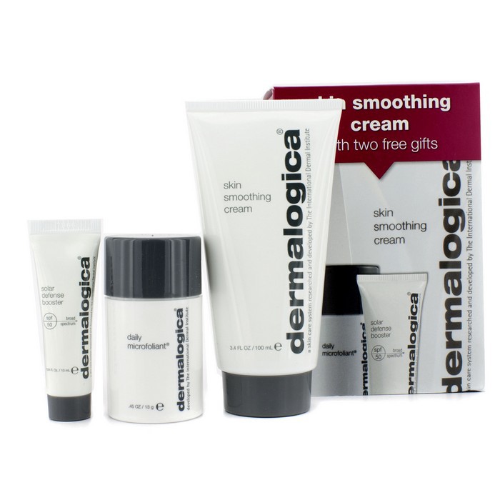 Dermalogica Daily Essentials Kit (Combination/Dry Skin): Skin Smoothing Cream 100ml + Daily Microfoliant 13g + Solar Defense Booster SPF50 10ml 3pcsProduct Thumbnail