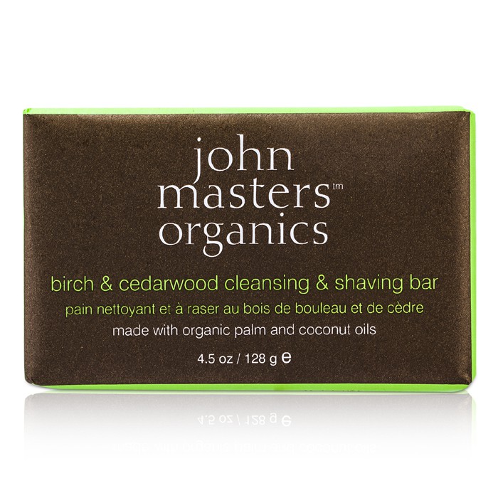 John Masters Organics Birch & Cedarwood Pastilla Jabón Limpiadora/afeitado 128g/4.5ozProduct Thumbnail