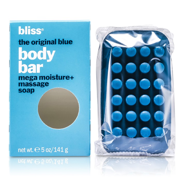 Bliss The Original Blue ტანის მეგა დამატენიანებელი + მასაჟის საპნის ფილა 141g/5ozProduct Thumbnail