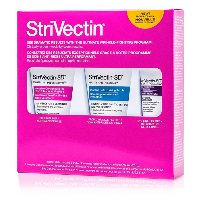 StriVectin Zestaw do pielęgnacji twarzy i ciała StriVectin Results Kit: Peeling do twarzy + Krem na rozstępy + Krem pod oczy 3 sztukiProduct Thumbnail