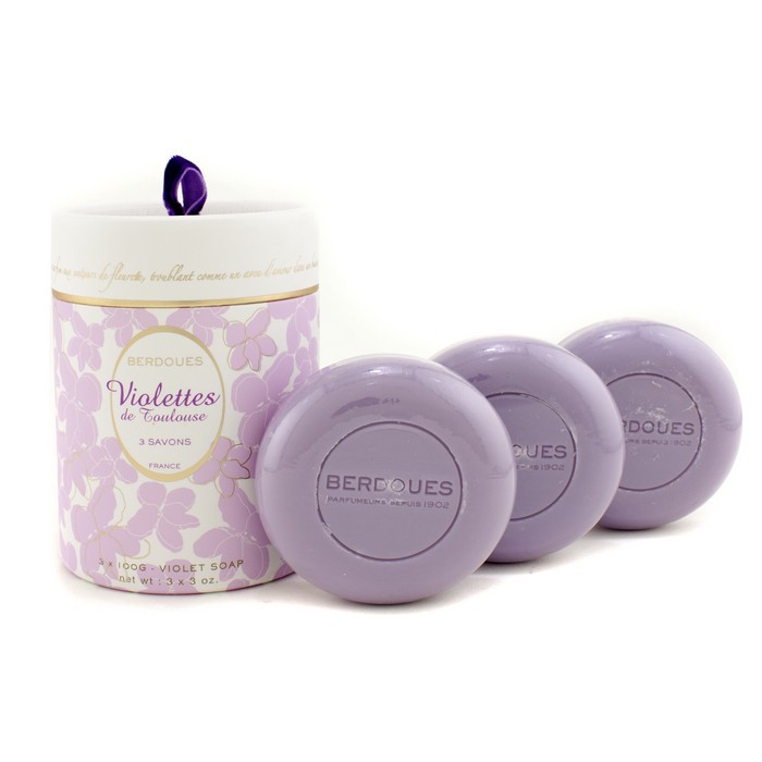 Berdoues Violettes De Toulouse Soap 3x100g/3ozProduct Thumbnail