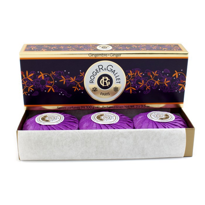 Roger & Gallet Gingembre (Ginger) Perfumed Soap Coffret 3x100g/3.5ozProduct Thumbnail