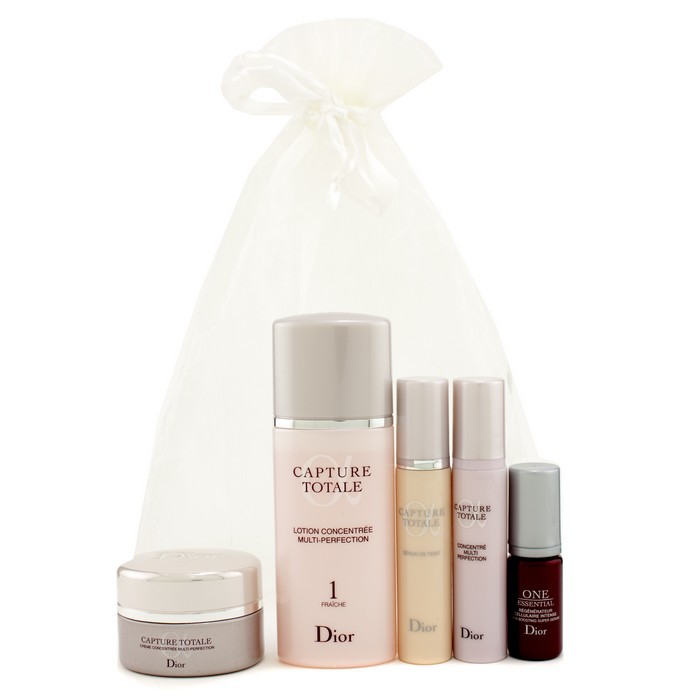 Christian Dior Capture Totale Set: Multi-Perfection Lotion 50ml + Cream 15ml + Concentrated Serum 7ml + Teint Foundation 10ml + One Essential Serum 5ml 5pcsProduct Thumbnail