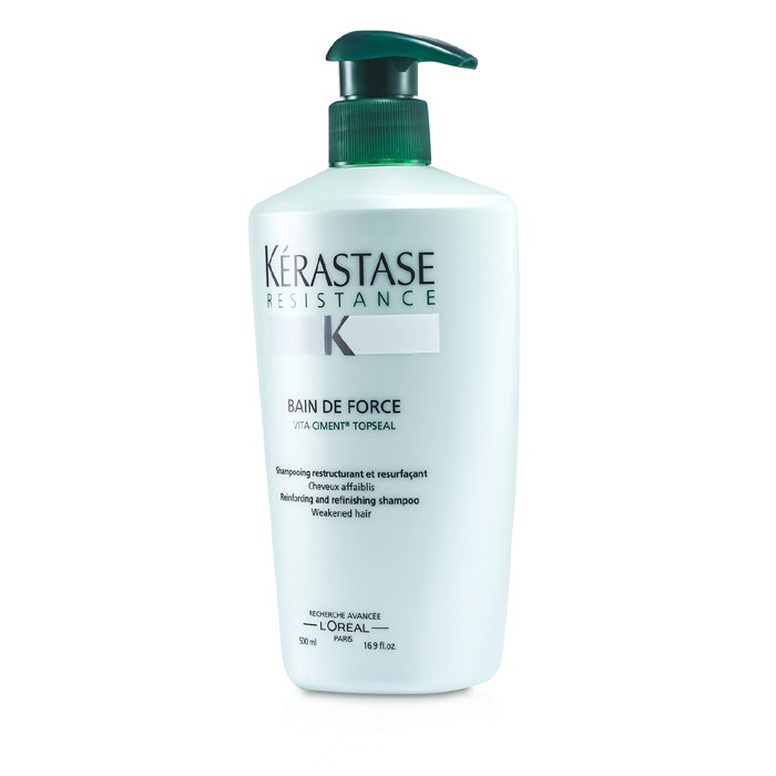 Kerastase Resistance Bain De Force Reinforcing And Refinishing Shampoo (Weakened Hair) 500ml/16.9ozProduct Thumbnail