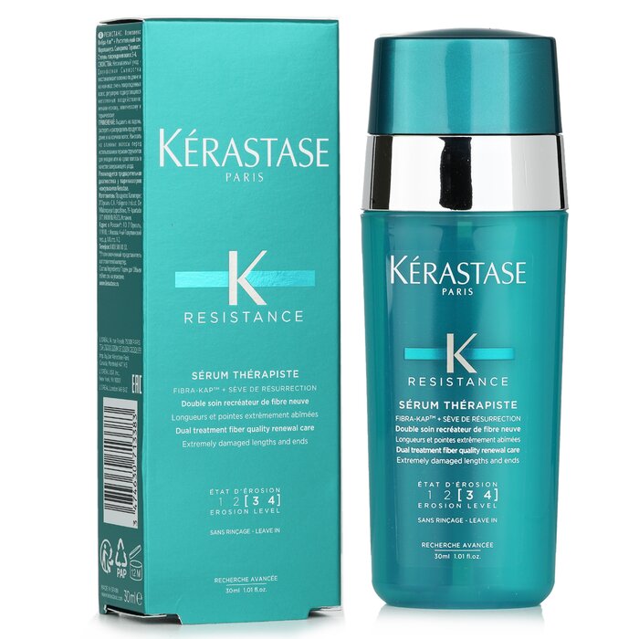 Kerastase Resistance Serum Therapiste Dual Treatment Fiber Quality Renewal Care (Extremely Damaged Lengths and Ends)  30ml/1.01ozProduct Thumbnail