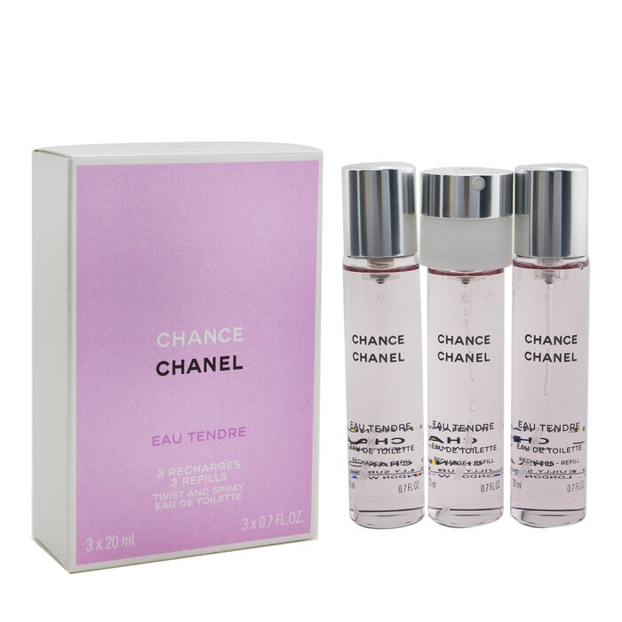 Chanel สเปรย์น้ำหอม Chance Eau Tendre Twist & Spray EDT รีฟิล 3x20ml/0.7ozProduct Thumbnail
