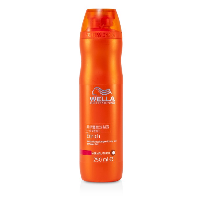 Wella Enrich kosteuttava shampoo kuiville ja vaurioituneille hiuksille (normaalit/paksut) 250ml/8.4ozProduct Thumbnail