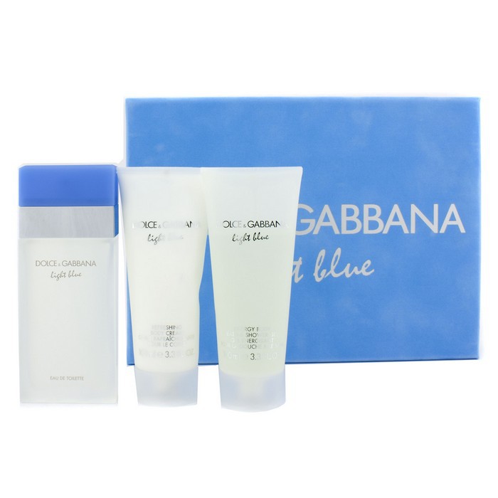 Dolce & Gabbana Set Light Blue: Eau De Toilette Spray 100ml/3.3oz + Krim Tubuh 100ml/3.3oz + Gel Mandi 100ml/3.3oz 3pcsProduct Thumbnail