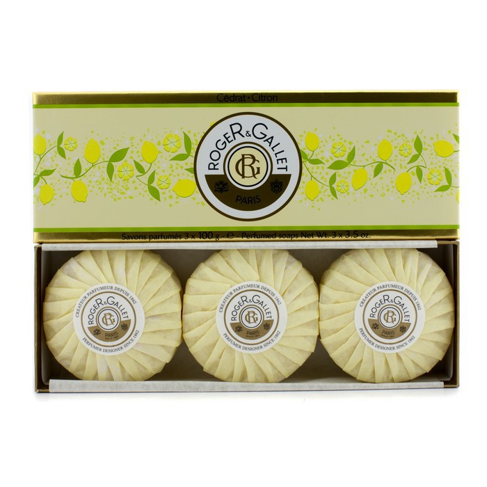 Roger & Gallet Cedrat (Citron) tuoksuva saippua kokoelma 3x100g/3.5ozProduct Thumbnail
