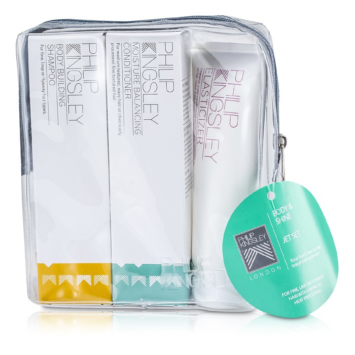 Philip Kingsley Kit Corpo & brilho Jet: Shampoo + Condicionador + Elastizante 3pcsProduct Thumbnail