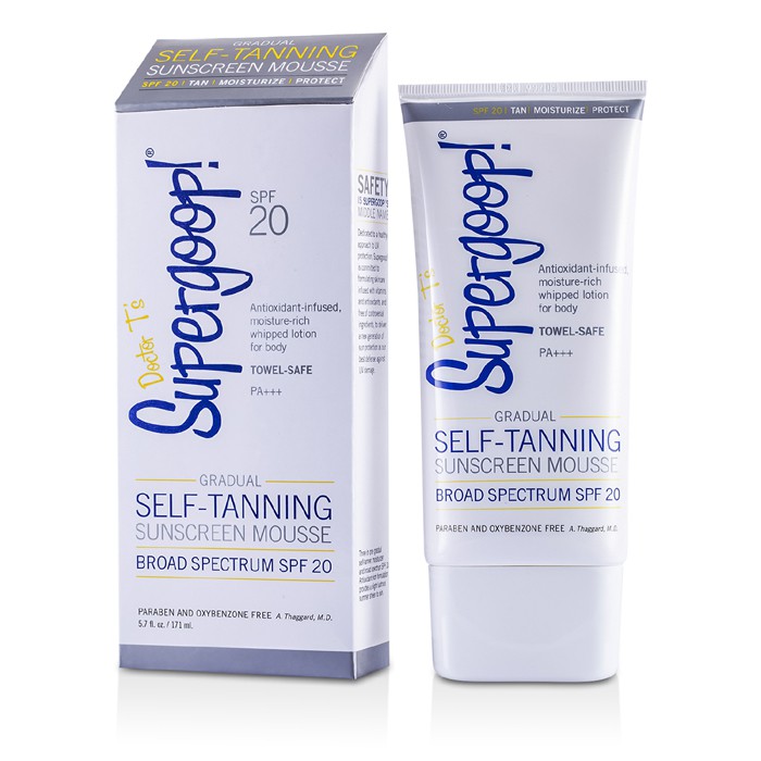 Supergoop SPF 20 Gradual Self-Tanning Mousse For Body 171ml/5.7ozProduct Thumbnail