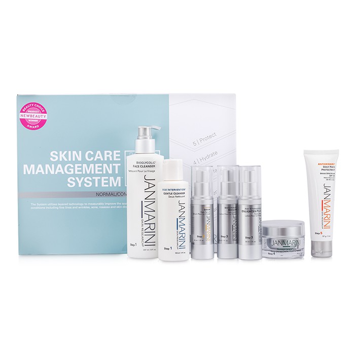 Jan Marini Kit Skin Care Management System Plus: Cleanser + Gentle Cleanser + Face Protectant + Serum + 2x Lotion + Cream (Normal/Combination Skin) 7pcsProduct Thumbnail