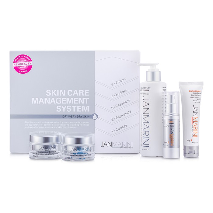 Jan Marini Skin Care Management System: Cleanser + Face Protectant + Face Serum + Face Cream + Age Intervention Face Cream (Dry/Very Dry Skin) 5pcsProduct Thumbnail