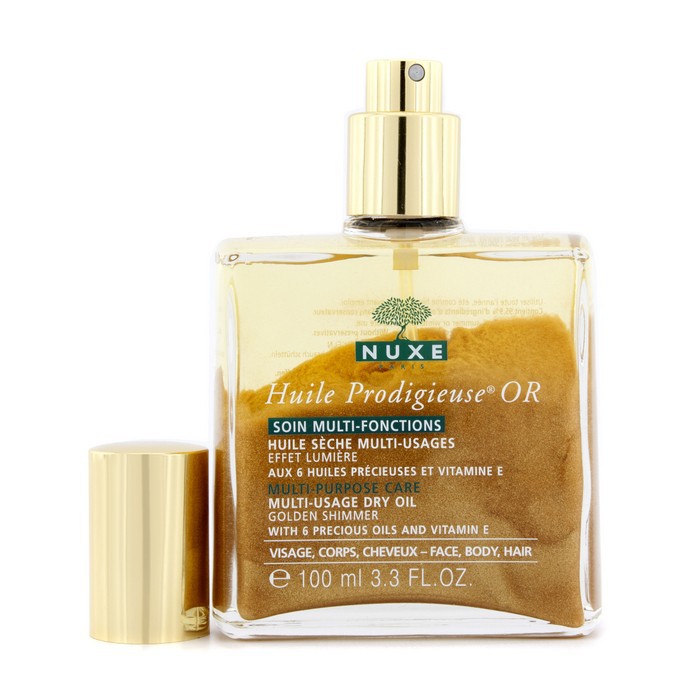 Nuxe Suchy olejek do twarzy, ciała i włosów z brokatem Huile Prodigieuse Multi Usage Dry Oil - Golden Shimmer 100ml/3.3ozProduct Thumbnail