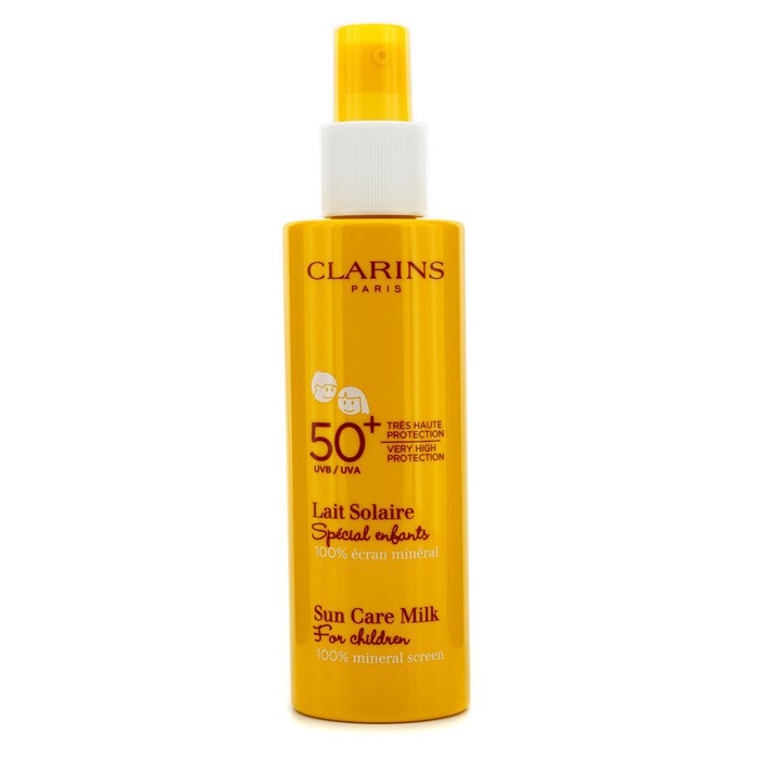Clarins กันแดดสูตรน้ำนมสำหรับเด็กให้การปกป้องสูงมาก Sun Care UVA/UVB 50+ 150ml/5.3ozProduct Thumbnail