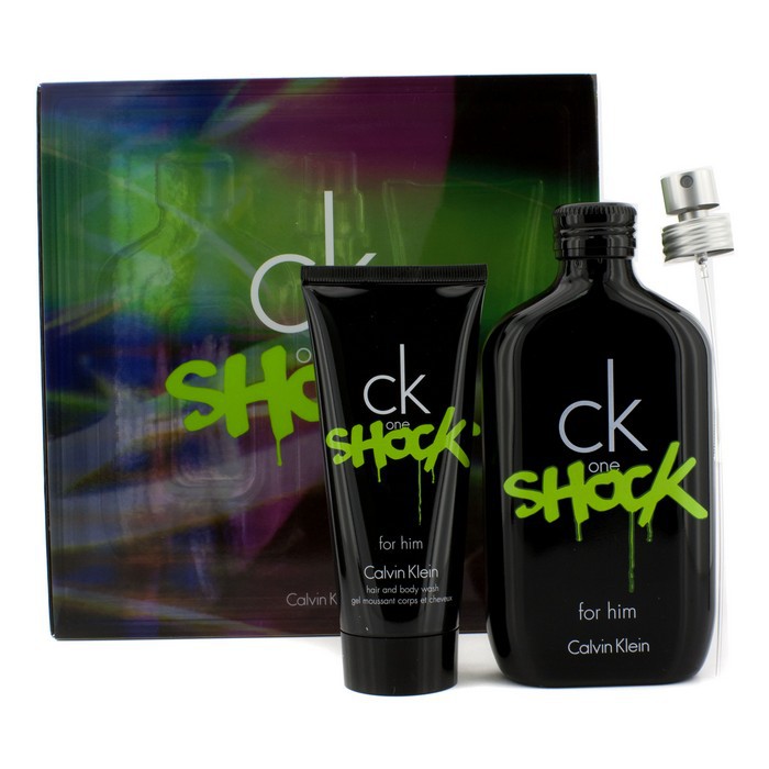 Calvin Klein CK One Shock For Him Coffret: Eau De Toilette Spray 200ml/6.7oz + Hair & Body Wash 100ml/3.4oz 2pcsProduct Thumbnail