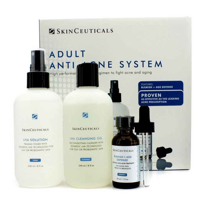 SkinCeuticals Adult Anti-Acne System: Cleansing Gel 240ml + Toner 240ml + Acne Treatment 30ml 3pcsProduct Thumbnail