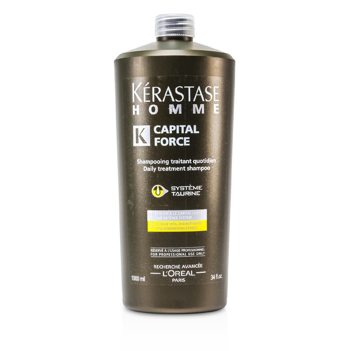 Kerastase Homme Capital Force Daily Treatment Shampoo (Vita-Energising Effect) 1000ml/34ozProduct Thumbnail