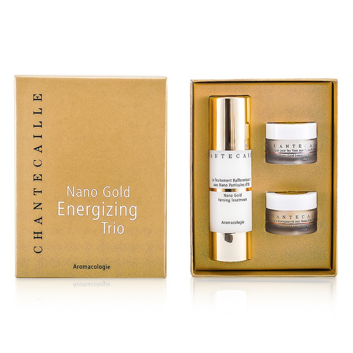 Chantecaille Trío Energizante Nano Gold: Tratamiento Reafirmante 50ml + Crema Facial 15ml + Crema Ojos 15ml 3pcsProduct Thumbnail