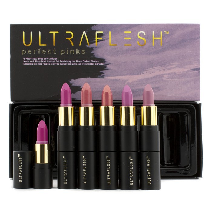 Fusion Beauty Ultraflesh Perfect Pinks Mini Lipstick Set: 6x Mini Lipstick 6 x 1.2g/0.04ozProduct Thumbnail