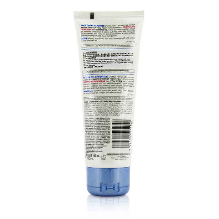 L'Oreal Rozjaśniająca pianka do mycia twarzy Dermo-Expertise White Perfect Purifies & Brightness Milky Foam 100ml/3.3ozProduct Thumbnail