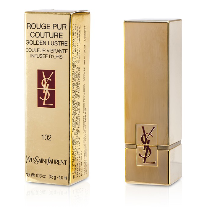 Yves Saint Laurent Rouge Pur Couture Golden Lustre Luxusný rúž so zlatým leskom – 102 L´Or Pur 3.8g/0.13ozProduct Thumbnail