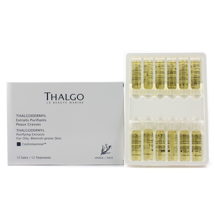 Thalgo Thalgodermyl Extracte Purificatoare (Pentru Piele Grasă, cu Tendinţe Acneice) ( Flacon Profesional ) ( Ambalaj Nou ) 12x5ml/0.17ozProduct Thumbnail