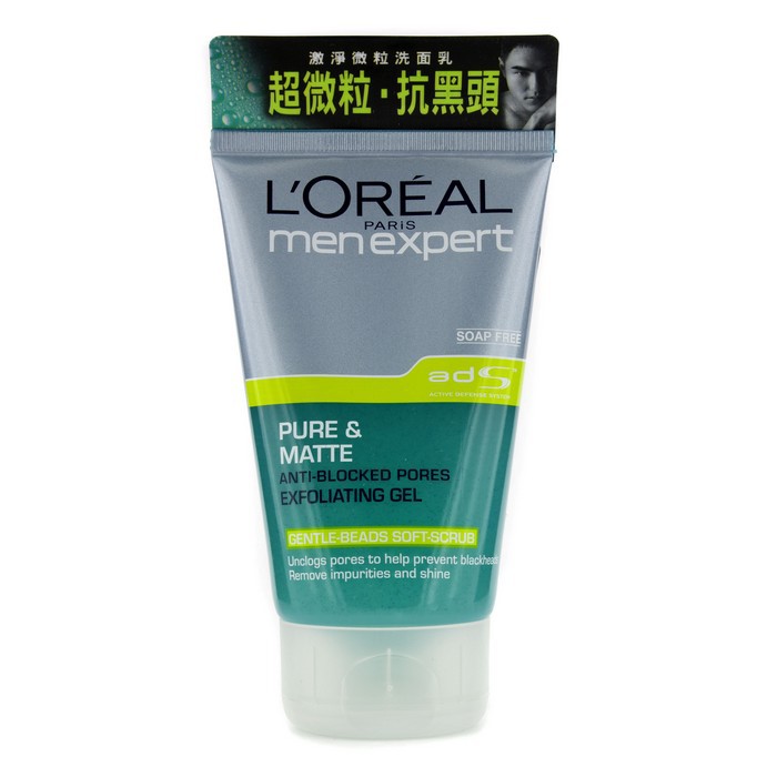 L'Oreal Men Expert Pure & Matte Anti-Blocked Pores Exfolicating Gel 100ml / 3.4ozProduct Thumbnail
