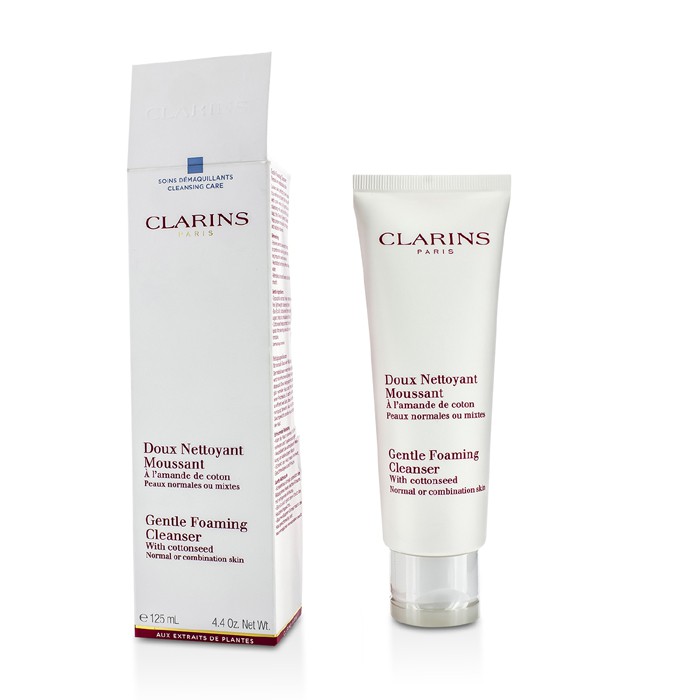 Clarins Żel do mycia twarzy do normalnej i mieszanej skóry Gentle Foaming Cleanser With Cottonseed - Normal/ Combination Skin (w lekko zniszczonym pudełku) 125ml/4.4ozProduct Thumbnail