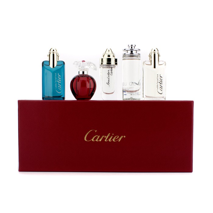 Cartier Mini Estuche Cartier:Declaration Edt Esencia 4ml/0.13oz+Eau De Cartier Edt 5ml/0.15oz+Delices De Cartier Edt 5ml/0.15oz+Roadster Edt 4ml/0.13oz+Declaration Edt 4ml/0.13oz 5pcsProduct Thumbnail