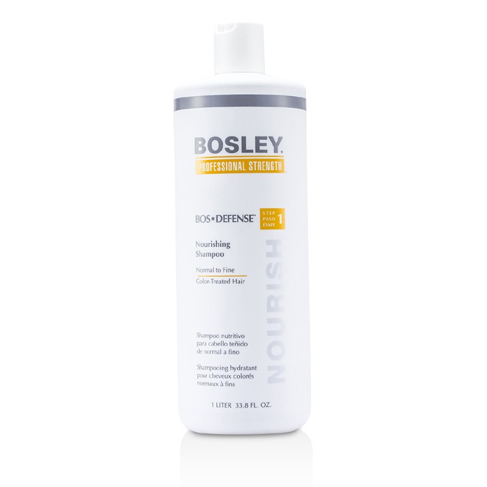 Bosley Shampoo hidratante Professional Strength Bos Defense Nourishing Shampoo (For Normal to Fine Color -Cabelo tratado ) 1000ml/33.8ozProduct Thumbnail