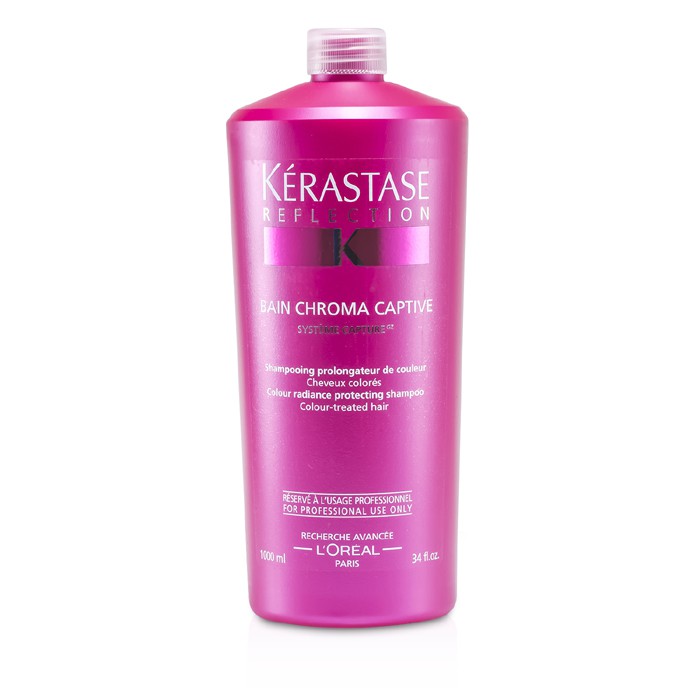 Kerastase Ochranná šamponová lázeň pro barvené vlasy Reflection Bain Chroma Captive Colour Radiance Protecting Shampoo (pro barvené vlasy) 1000ml/34ozProduct Thumbnail