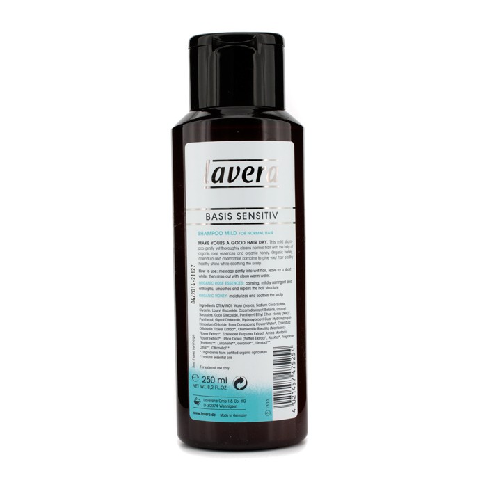 Lavera Basis Sensitiv Mild Organic Shampoo with Organic Rose Essences & Organic Honey (For Normal Hair) 250ml/8.2ozProduct Thumbnail