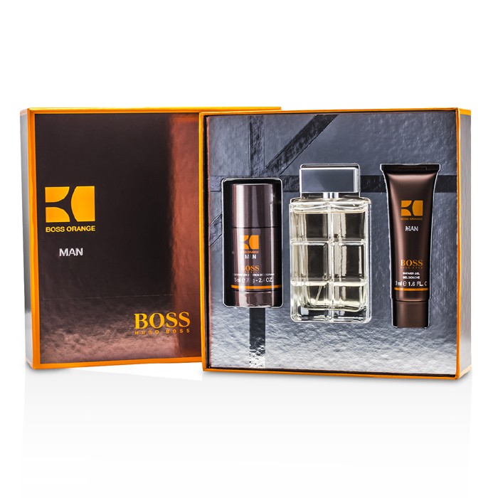 Hugo Boss Boss Orange Man Coffret: toaletna voda u spreju 100ml/3.3oz + dezodorans u stiku 70g/2.4oz + gel za tusiranje 50ml/1.6oz 3pcsProduct Thumbnail