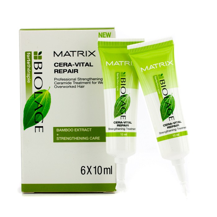 Matrix Biolage Fortetherapie Cera-Vital Tratamiento Reparador Fortalecedor (Uso profesional) 6x10ml/0.33ozProduct Thumbnail