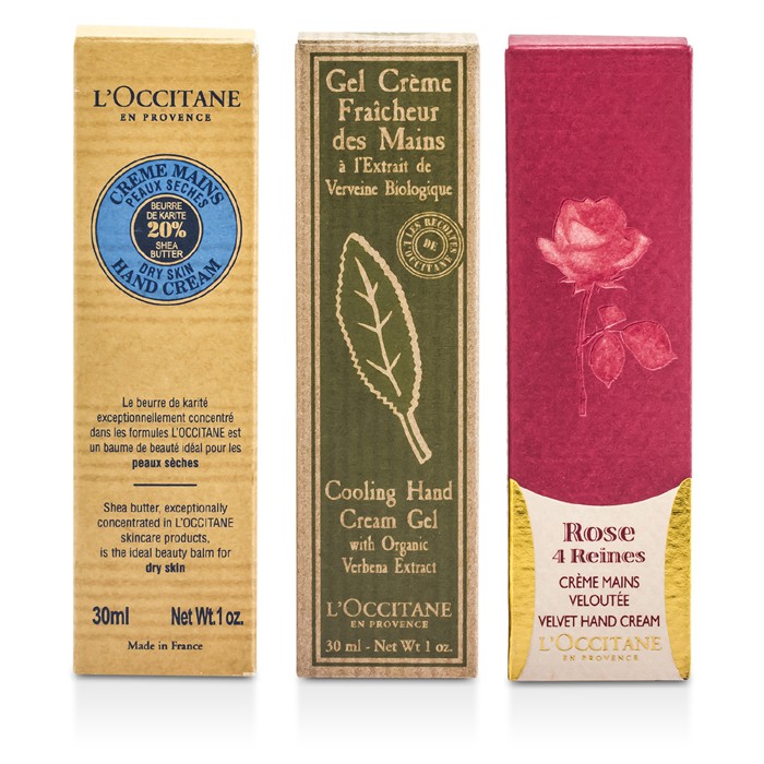 L'Occitane Happier Hands Kit: Shea Butter Hand Cream 2x30ml + Velvet Hand Cream 2x30ml + Cooling Hand Cream 2x30ml 6pcsProduct Thumbnail