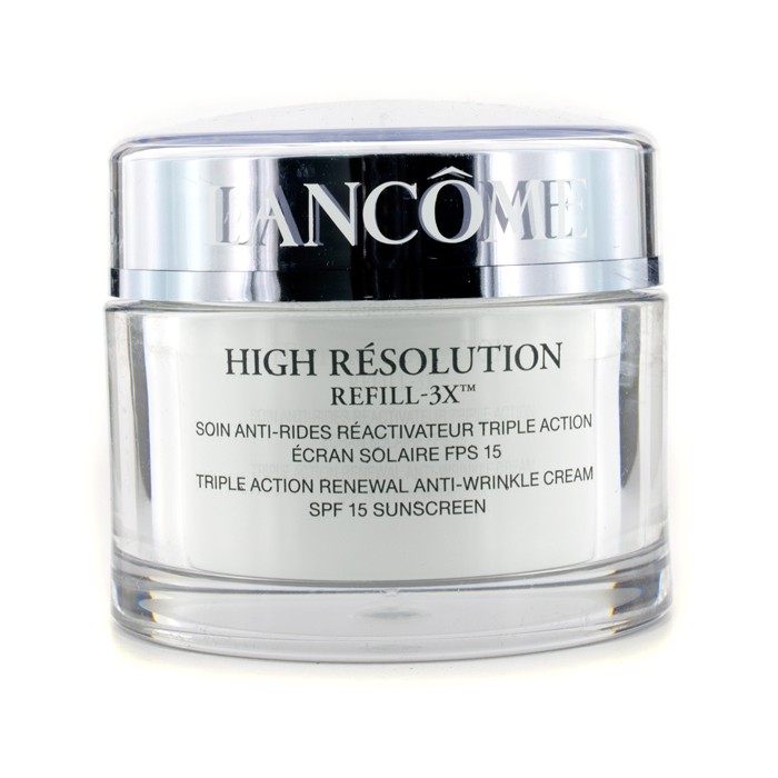 Lancome High Resolution Refill 3X Triple Action Renewal Anti-Wrinkle Cream SPF15 - Valmistettu USA:ssa (ilman pakkausta) 75ml/2.6ozProduct Thumbnail