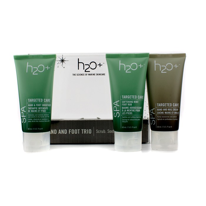 H2O+ Hand & Foot Trio: Hand & Foot Smoother 60ml + Hand & Nail Cream 60ml + Foot Rub 60ml 3pcsProduct Thumbnail