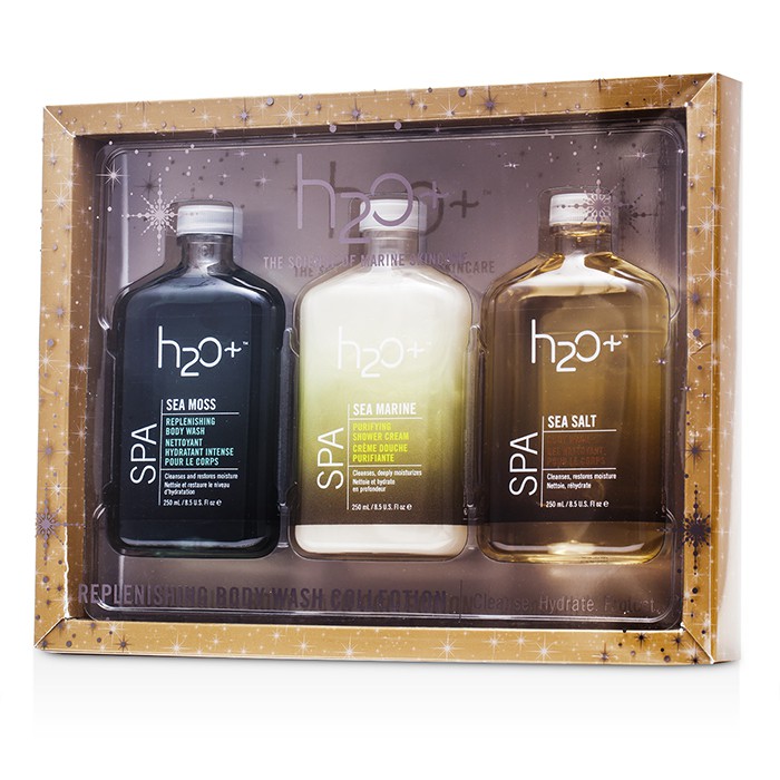H2O+ Sea Moss Replenishing Body Wash Collection: Body Wash 250ml + Shower Cream 250ml + Replenishing Body Wash 250ml 3pcsProduct Thumbnail