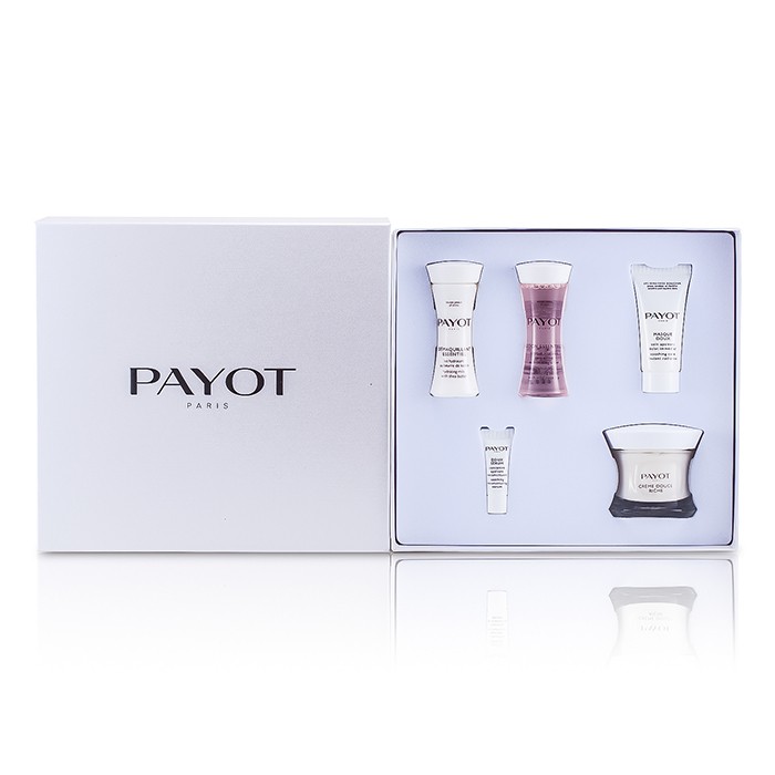 Payot Set Les Sensitives Creme Douce Riche : Crema 50ml + Desmaquillador 30ml + Loción 30ml + Máscara 15ml + Suero 5pcsProduct Thumbnail