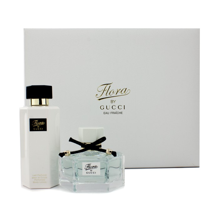 Gucci Flora By Gucci Eau Fraiche Coffret: Eau De Toilette Spray 50ml/1.6oz + Body Lotion 100ml/3.3oz 2pcsProduct Thumbnail