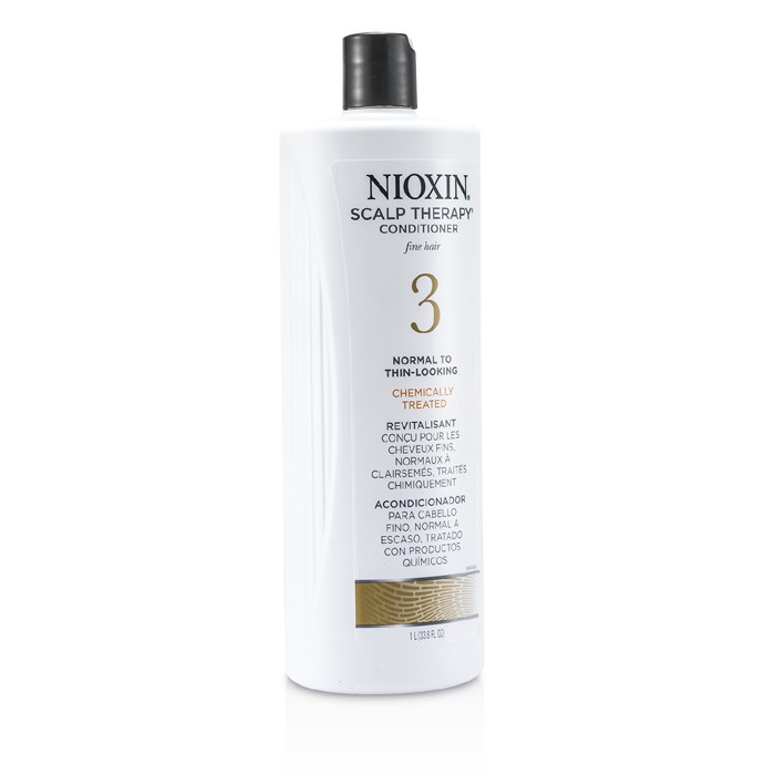 Nioxin نظام 3 بلسم معالج لفروة الرأس للشعر الرقيق والمعالج كيميائياً، والعادي إلى الخفيف 1000ml/33.8ozProduct Thumbnail