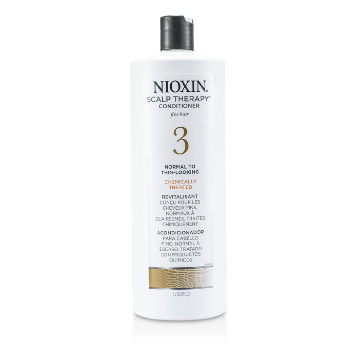 Nioxin System 3 Μαλακτική Θεραπεία Τριχωτού Της Κεφαλής Για Λεπτά Μαλλιά, Χημικά Ταλαιπωρημένα, Κανονικά προς Αραιωμένα Μαλλιά 1000ml/33.8ozProduct Thumbnail