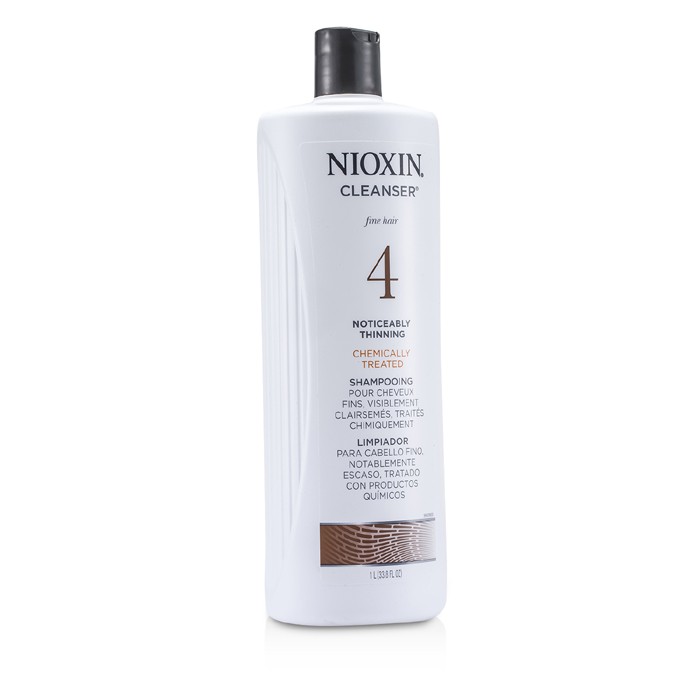 Nioxin Szampon do włosów cienkich poddawanych zabiegom chemicznym i przerzedzających się System 4 Cleanser For Fine Hair, Chemically Treated, Noticeably Thinning Hair 1000ml/33.8ozProduct Thumbnail