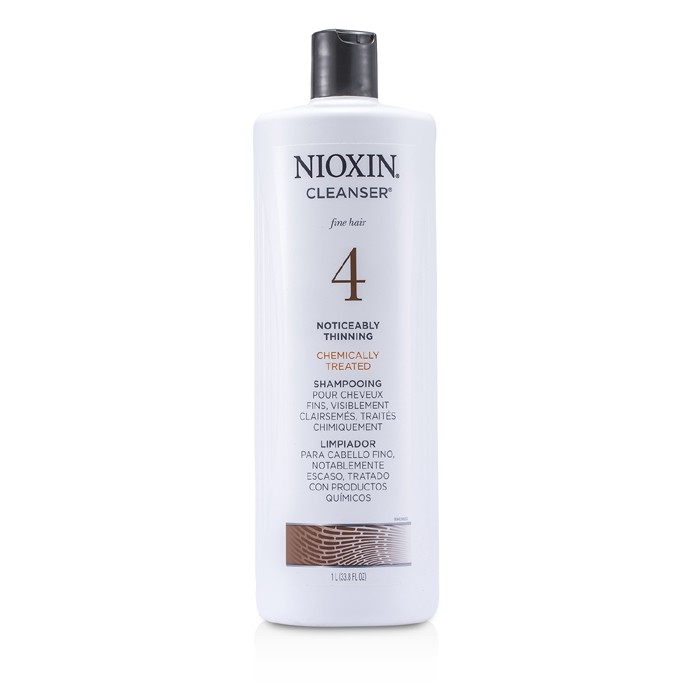 Nioxin Szampon do włosów cienkich poddawanych zabiegom chemicznym i przerzedzających się System 4 Cleanser For Fine Hair, Chemically Treated, Noticeably Thinning Hair 1000ml/33.8ozProduct Thumbnail