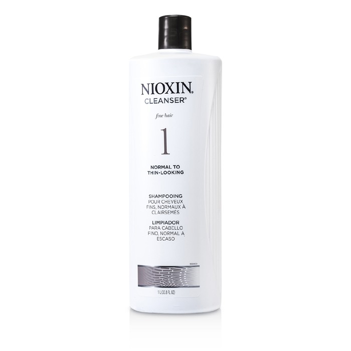 Nioxin Shampoo System 1 Cleanser p/ cabelo fino, Normal e cabelo com aparenvia mais fina 1000ml/33.8ozProduct Thumbnail