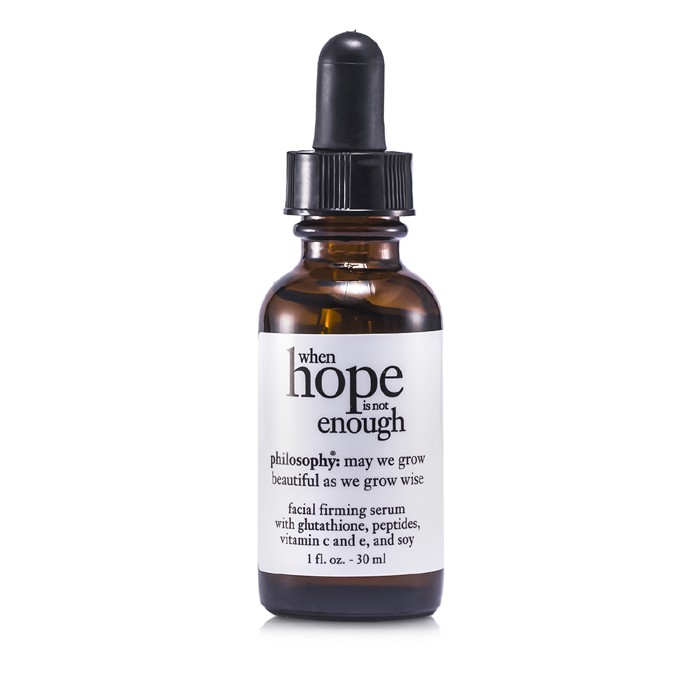 Philosophy When Hope is Not Enough Facial Firming Serum With Glutathione, Peptides, Vitamin C and E and Soy 29.6ml/1ozProduct Thumbnail