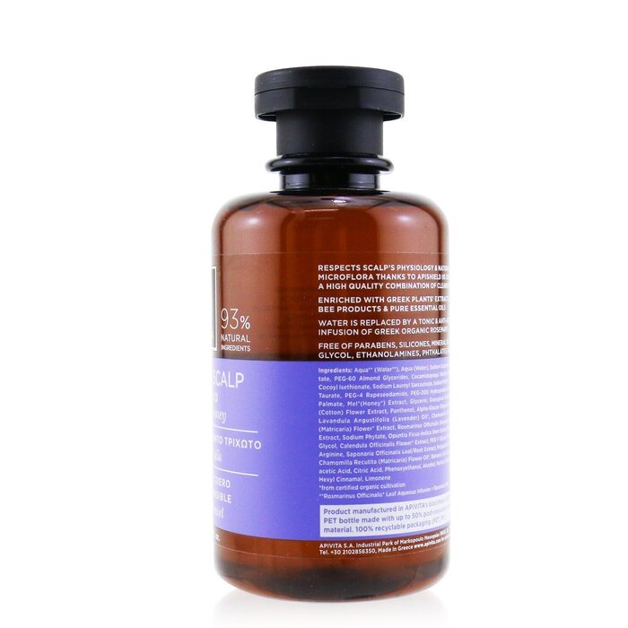 Apivita Syampu dengan Lavender & Madu (Untuk kulit kepala Sensitif) 250ml/8.45ozProduct Thumbnail